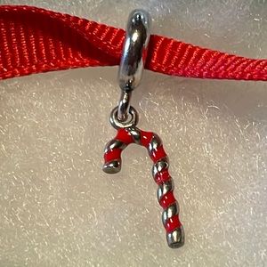 Pandora enamel candy cane dangle